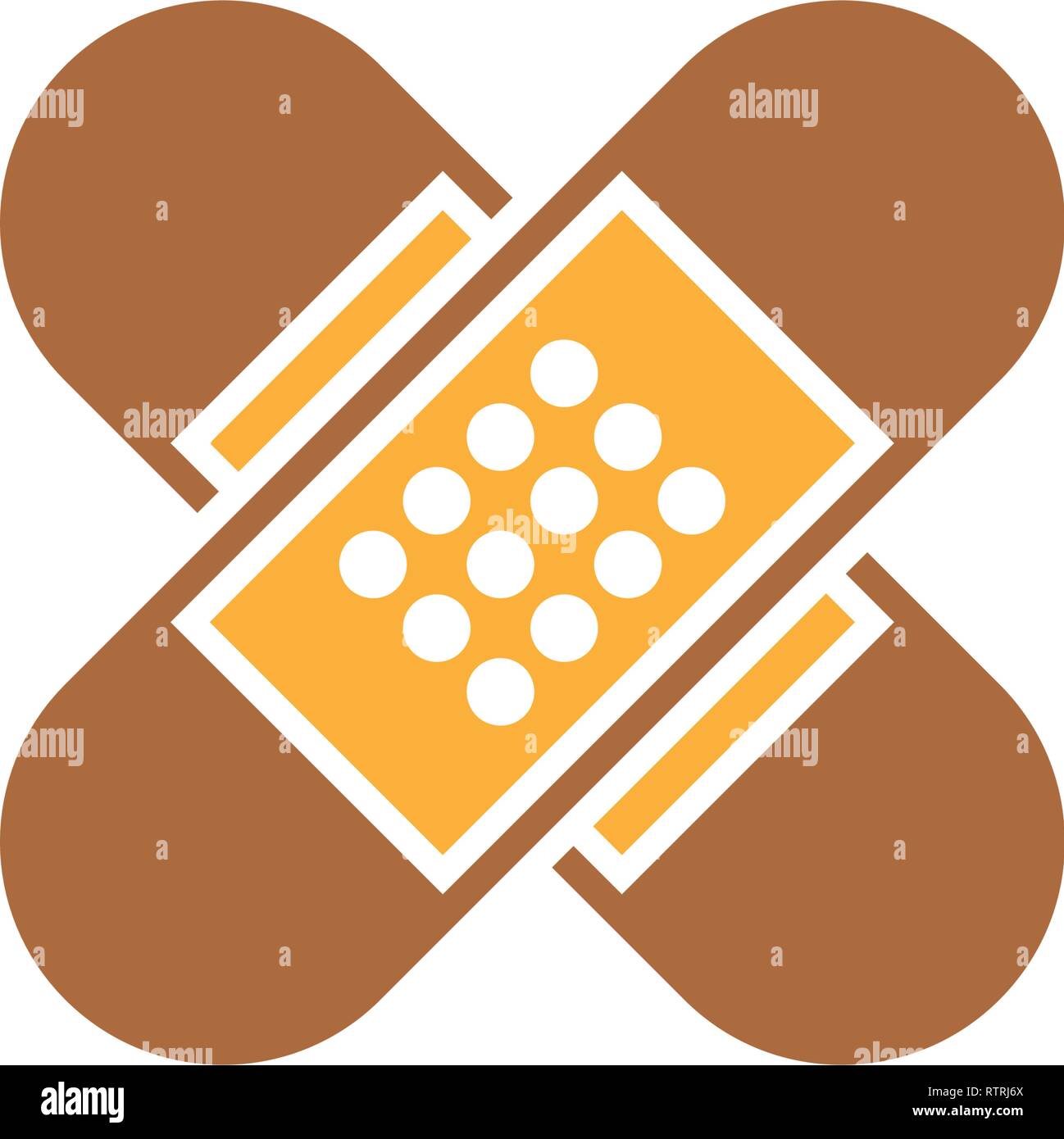 Band aid icon design template vector isolated Stock Vector