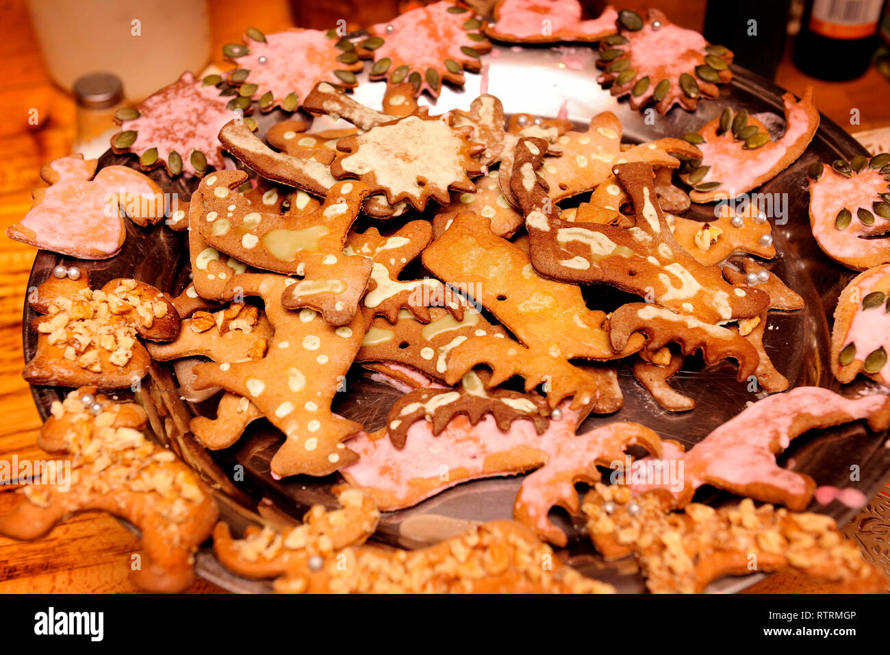 kitchen, baking, cakes, Christmas, baked goods, home made, sweetness, calorie, Stock Photo