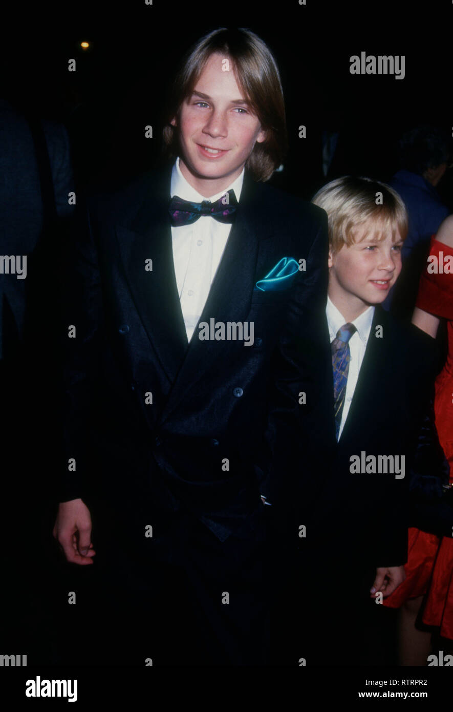STUDIO CITY, CA - FEBRUARY 5: Actor Austin O’Brien and brother actor