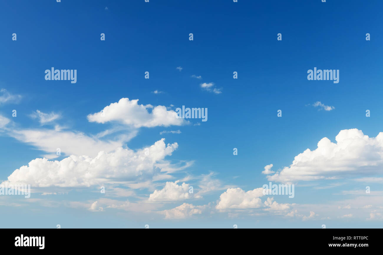 Blue sky and clouds with copy space Stock Photo - Alamy