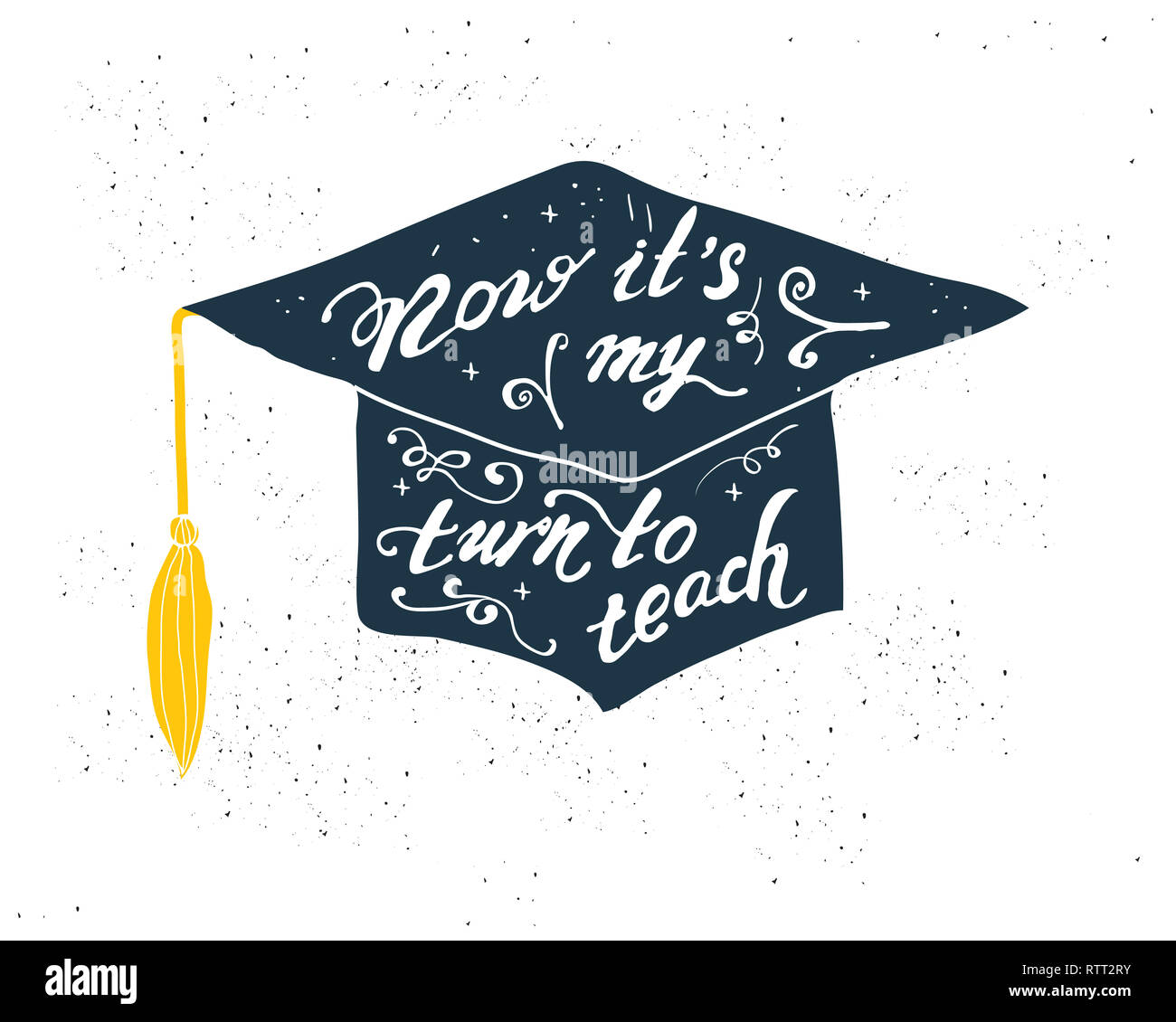 Course Completion Graduate Greeting Card With Congratulations Graduate Completion of Studies Stock ...