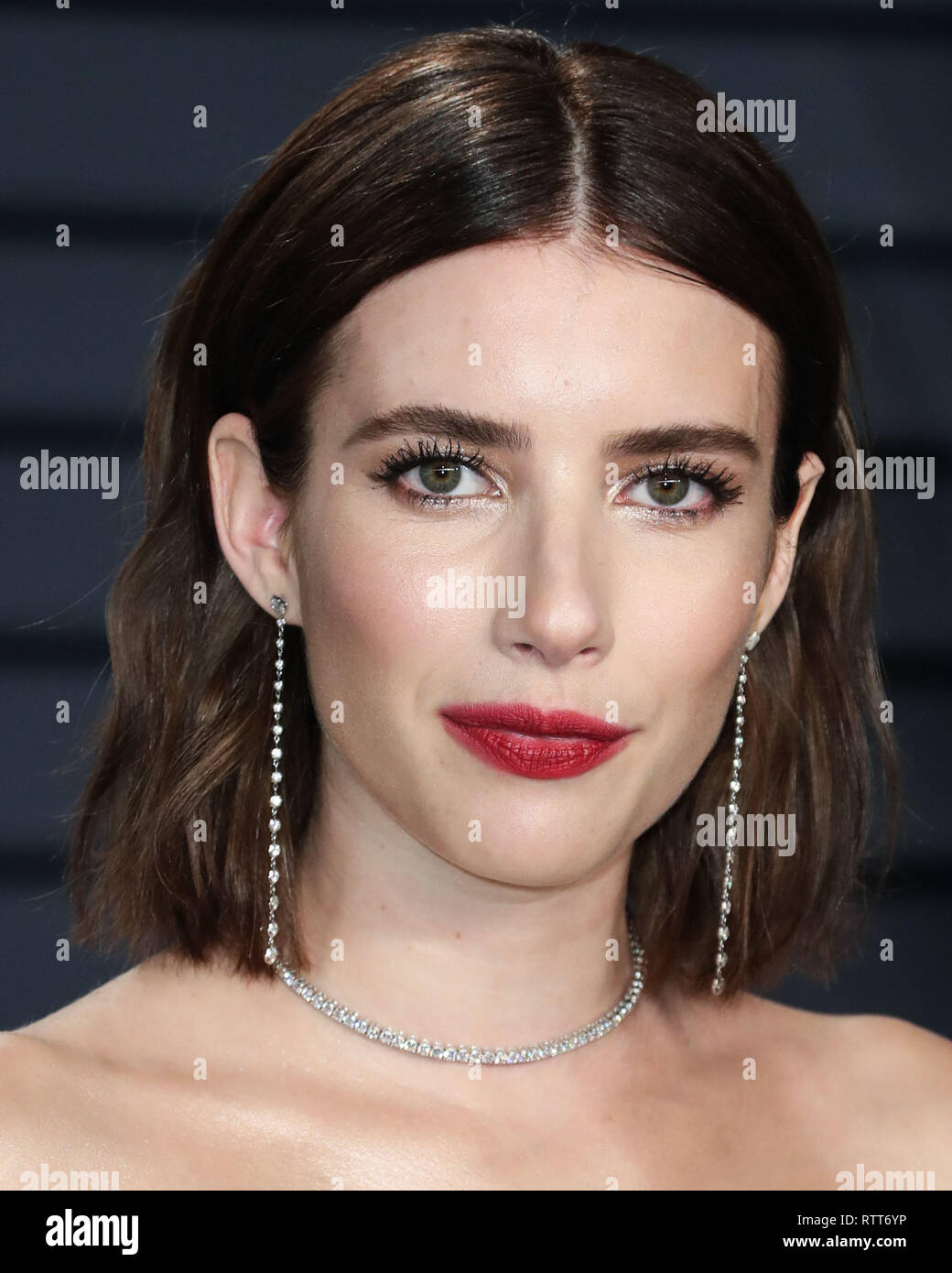 BEVERLY HILLS, LOS ANGELES, CA, USA FEBRUARY 24 Actress Emma Roberts