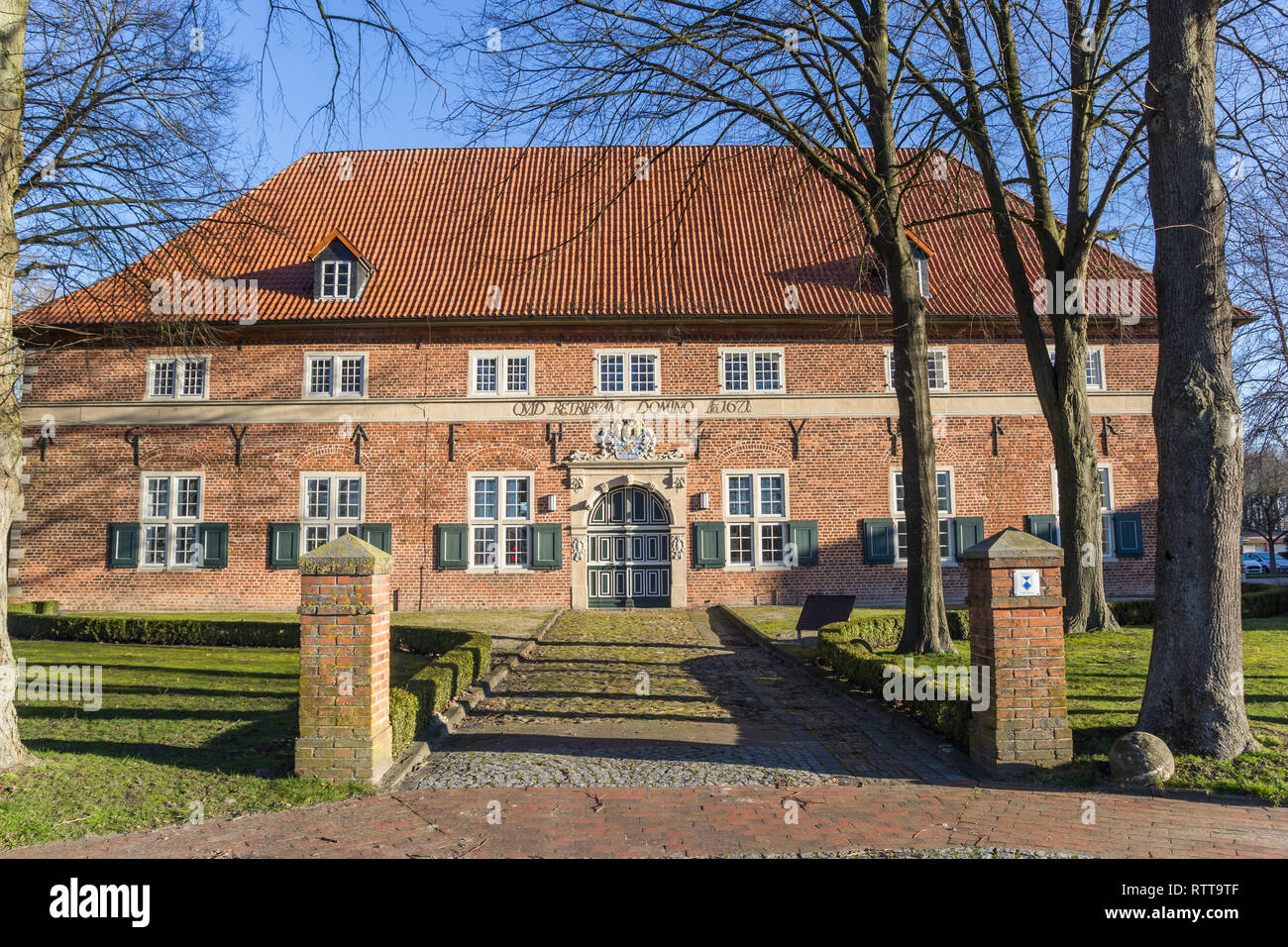 Front view of the historic building Waisenhaus in Varel, Germany Stock Photo Alamy