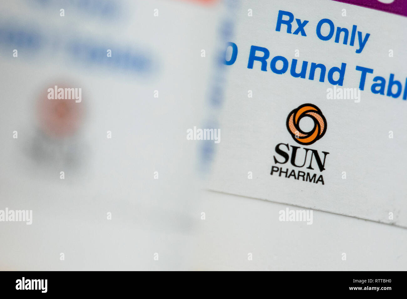 A Sun Pharmaceutical Industries Logo Is Seen On Prescription
