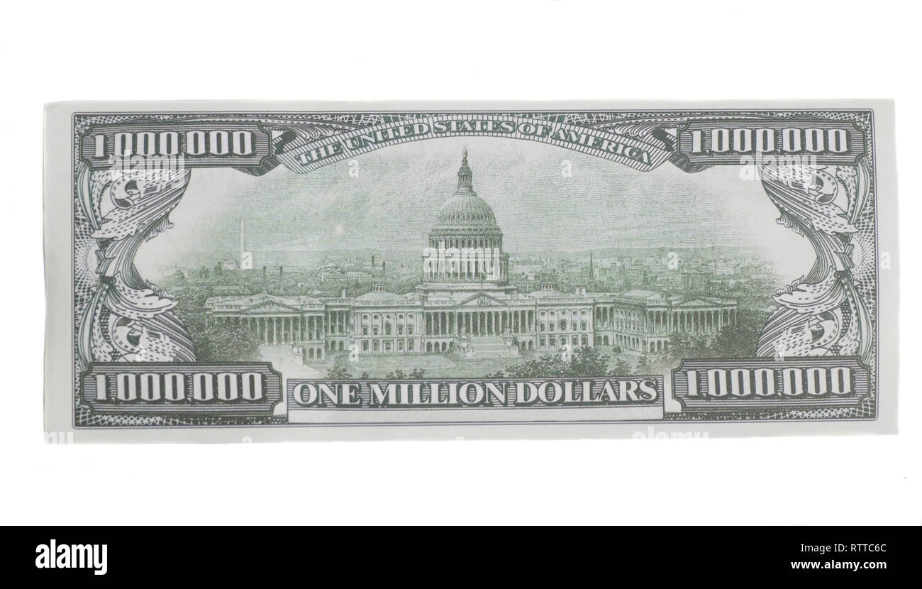 One Million Dollars On A White Background Stock Photo - Download Image Now  - US Paper Currency, Millionnaire, number 1000000 - iStock