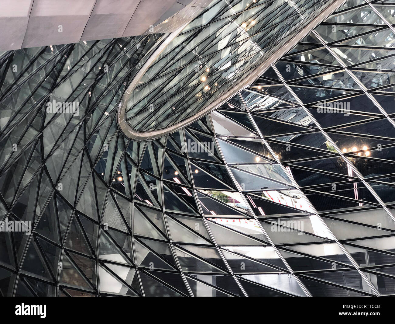 Glass Curtail Wall Parametric Design Stock Photo - Alamy