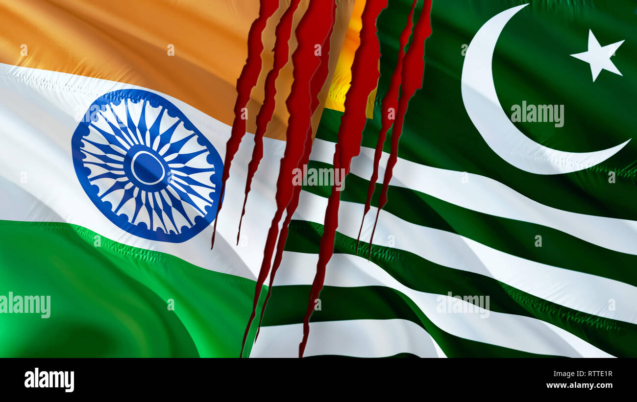 Kashmir and India flags scar concept. Waving flag design,3D rendering. Kashmir India flag picture, wallpaper image. Kashmirn Indian Indo-Pakistani war Stock Photo - Alamy Kashmir and India flags scar concept. Waving flag design,3D rendering. Kashmir India flag picture, wallpaper image. Kashmirn Indian Indo-Pakistani war Stock Photo - Alamy