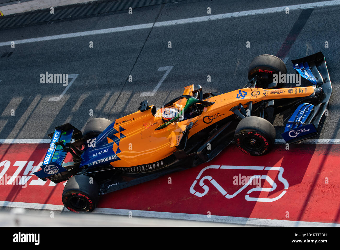 CIRCUIT DE CATALUNYA, MONTMELO, SPAIN - 2019/03/01 - Carlos Sainz from ...