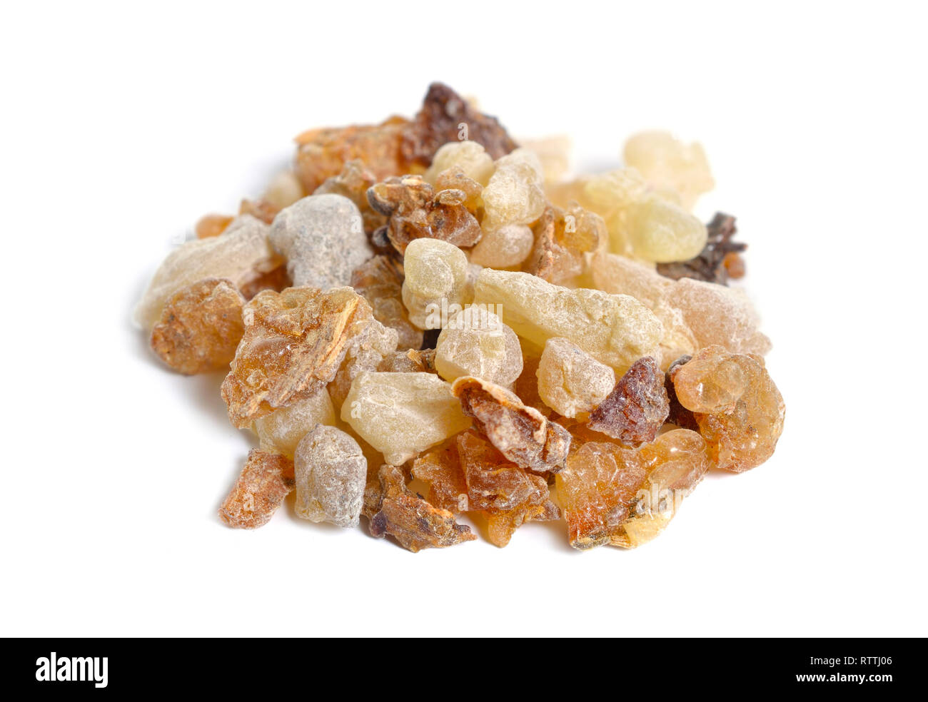 Myrrh With Frankincense Resin Isolated On White Background Stock Photo Alamy