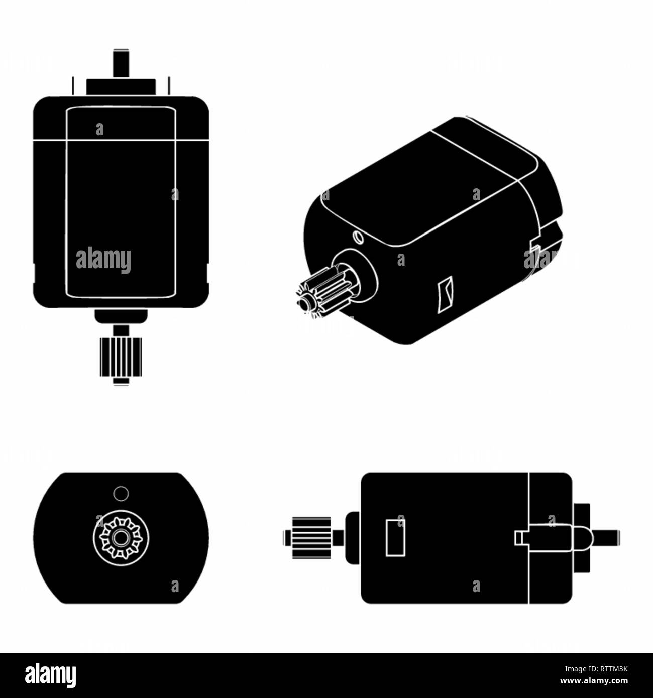 Dc motor Stock Vector Images - Alamy