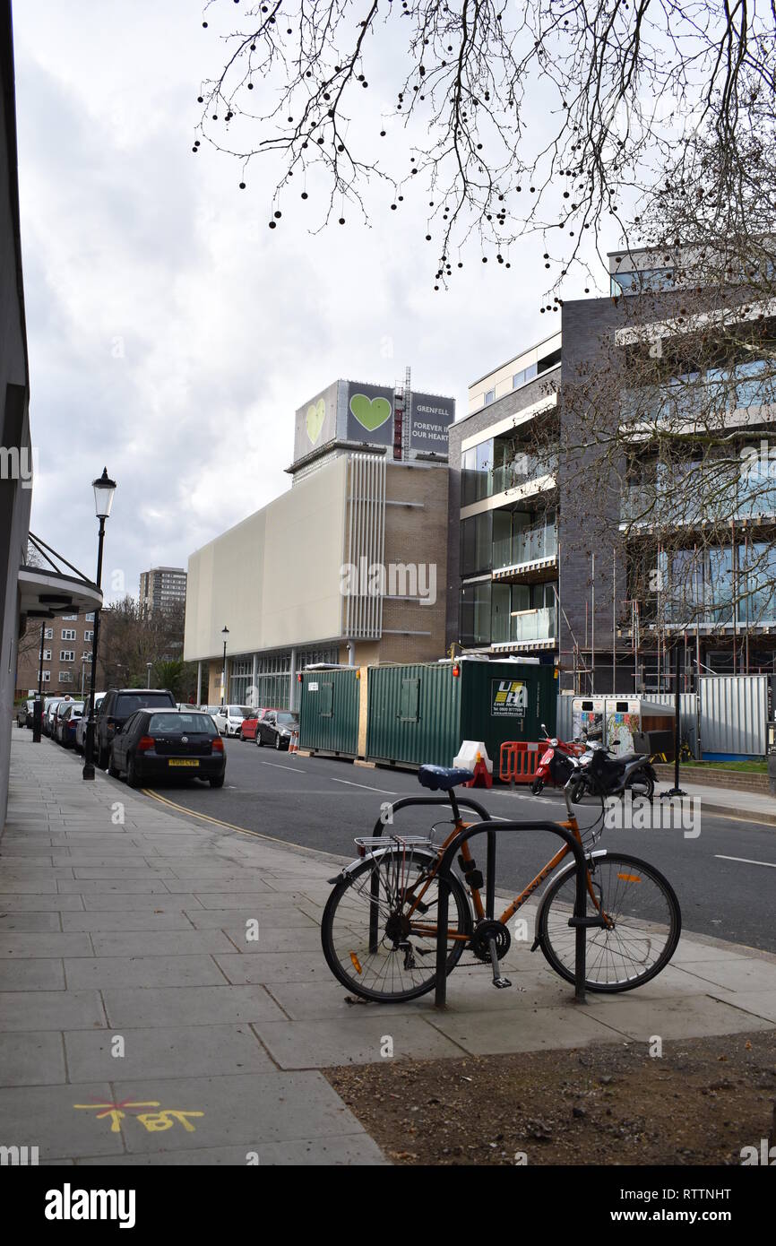 Grenfell Tower in West London, the site of the Grenfell fire of 14th