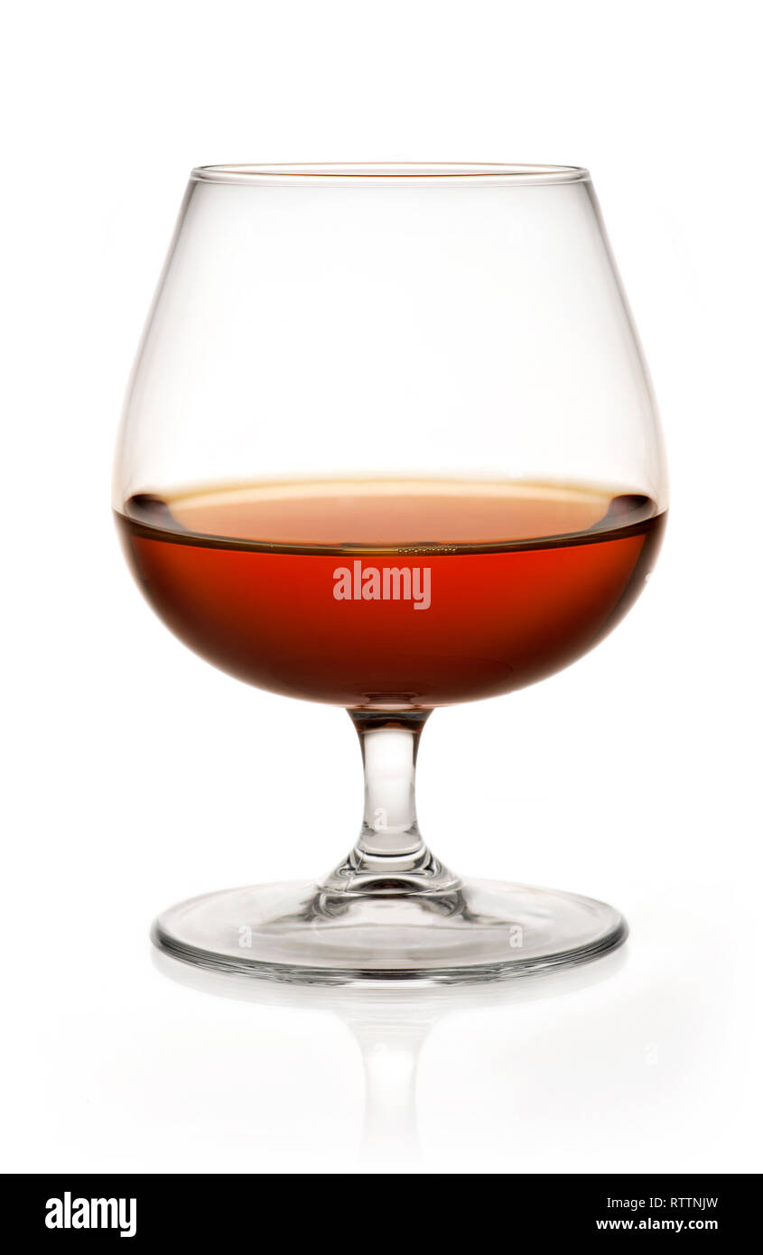 Glass of brandy Stock Photo Alamy