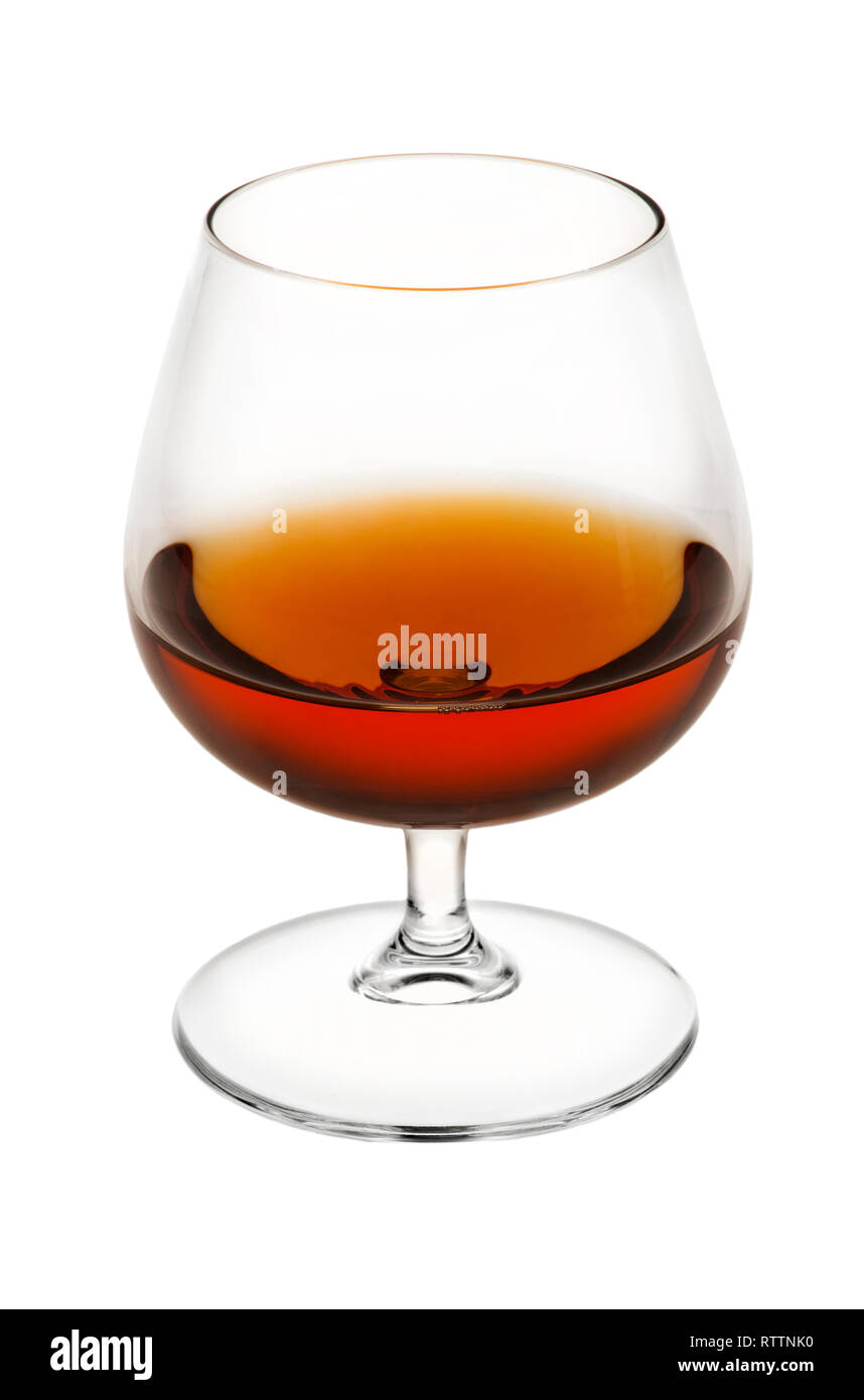 Glass of brandy Stock Photo Alamy
