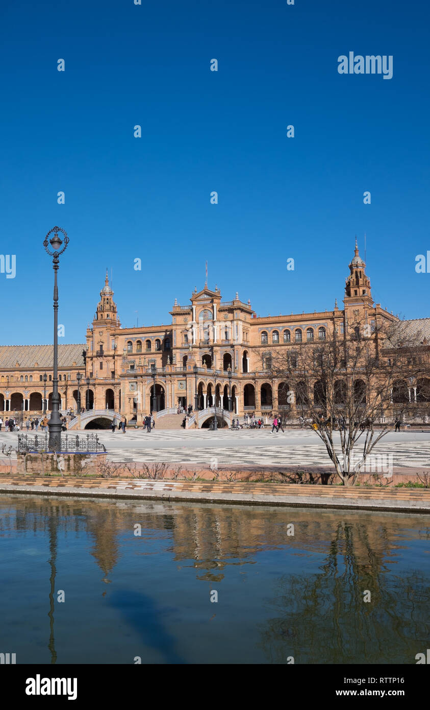 Plaza de Espania Seville Spain Stock Photo
