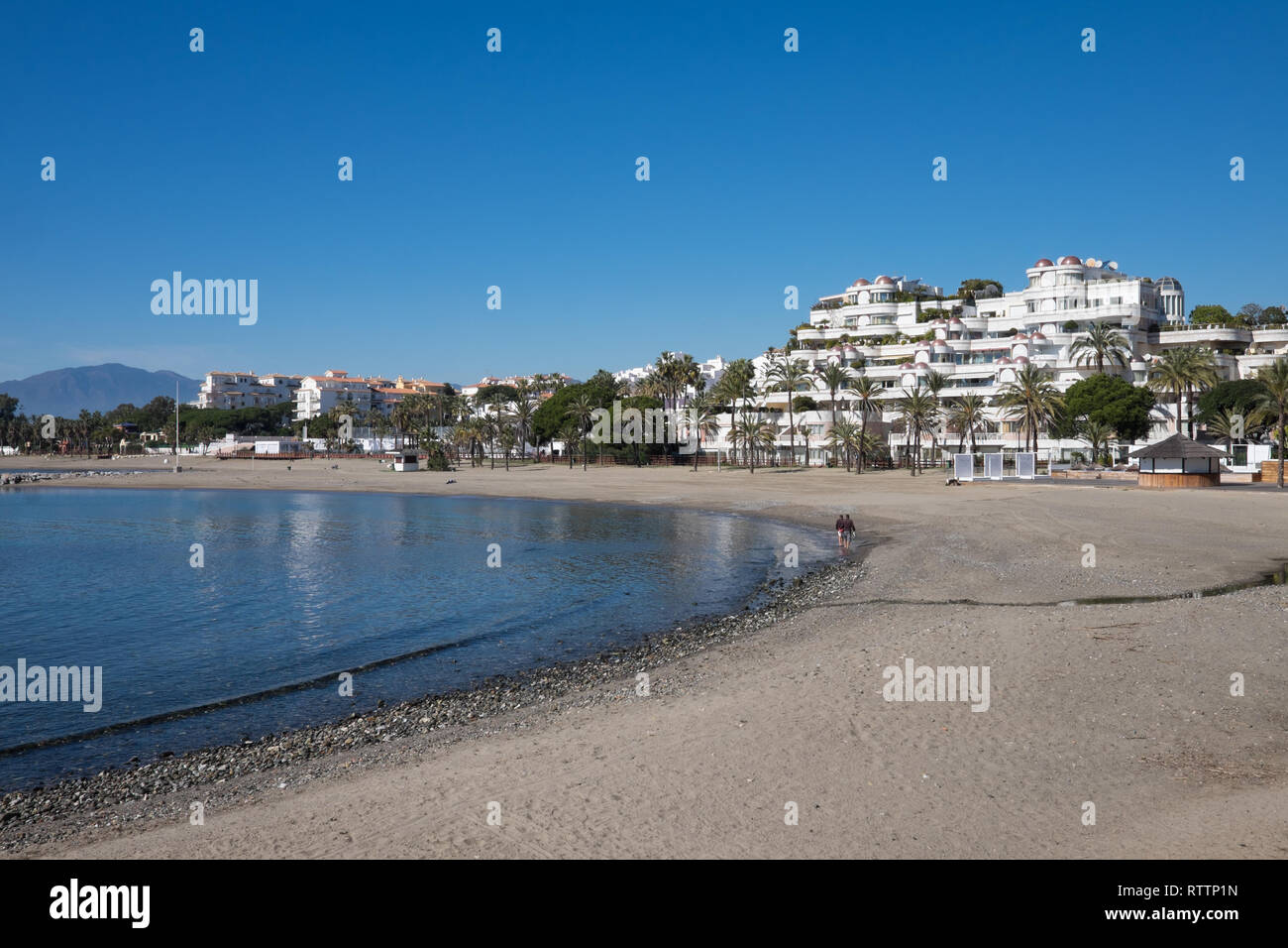 Puerto Banus Beach Stock Photo