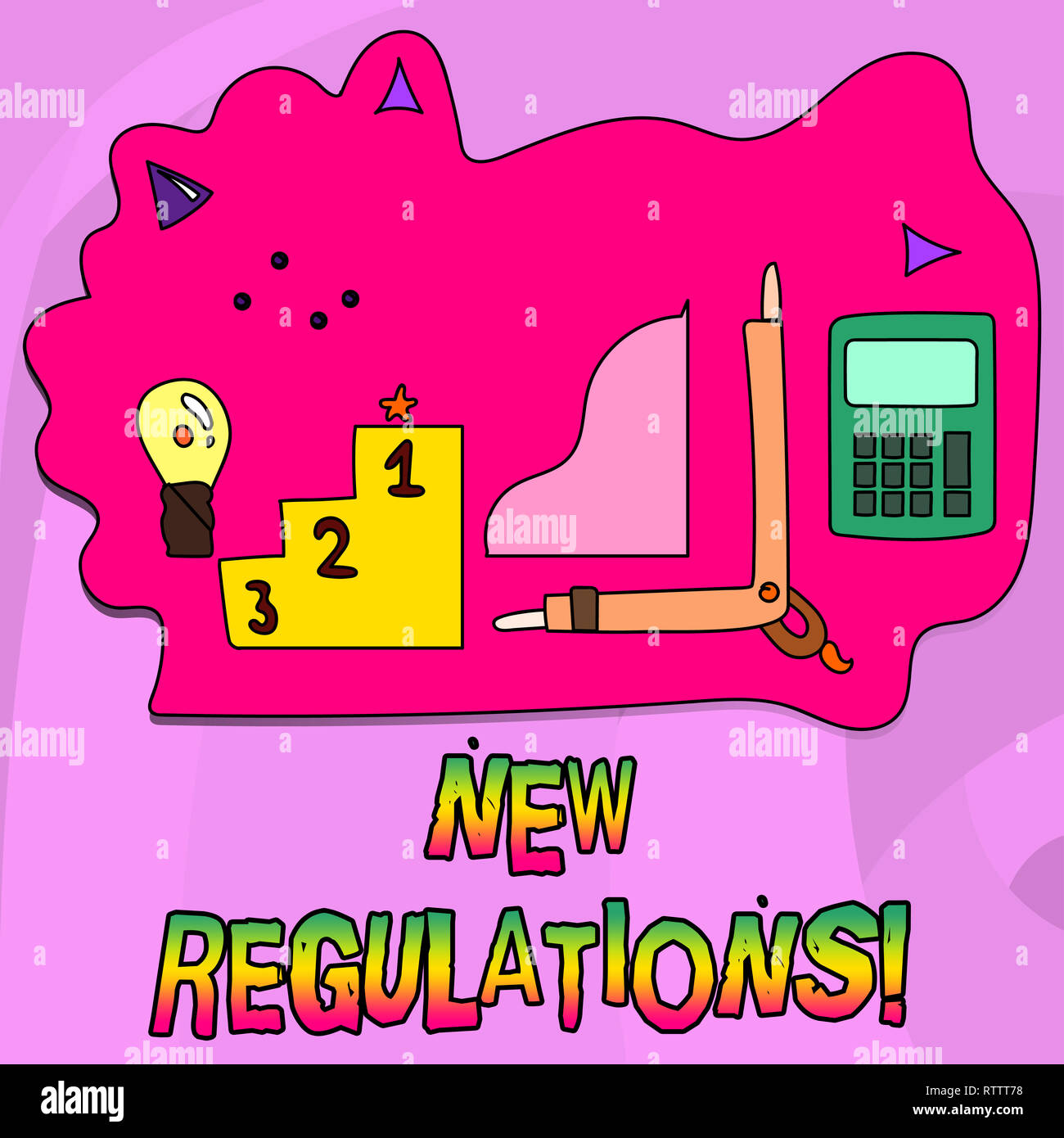 Word writing text New Regulations. Business concept for Change of Laws