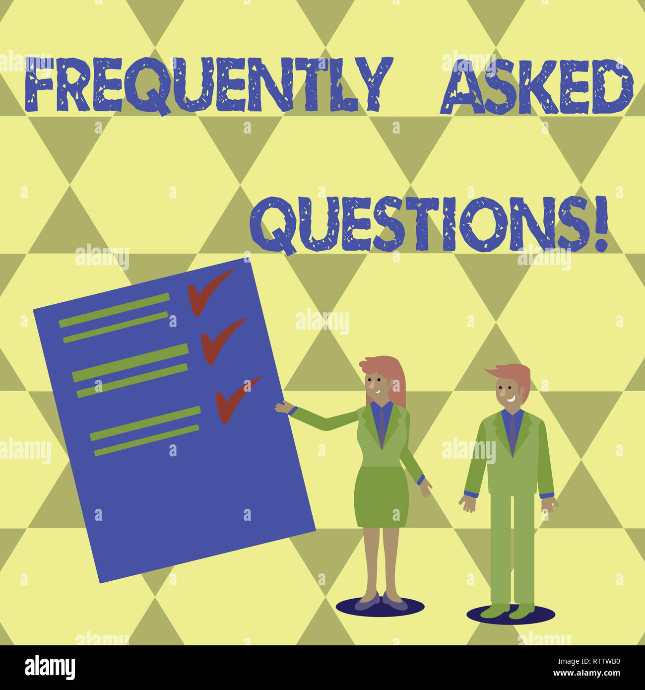 Writing note showing Frequently Asked Questions. Business photo ...