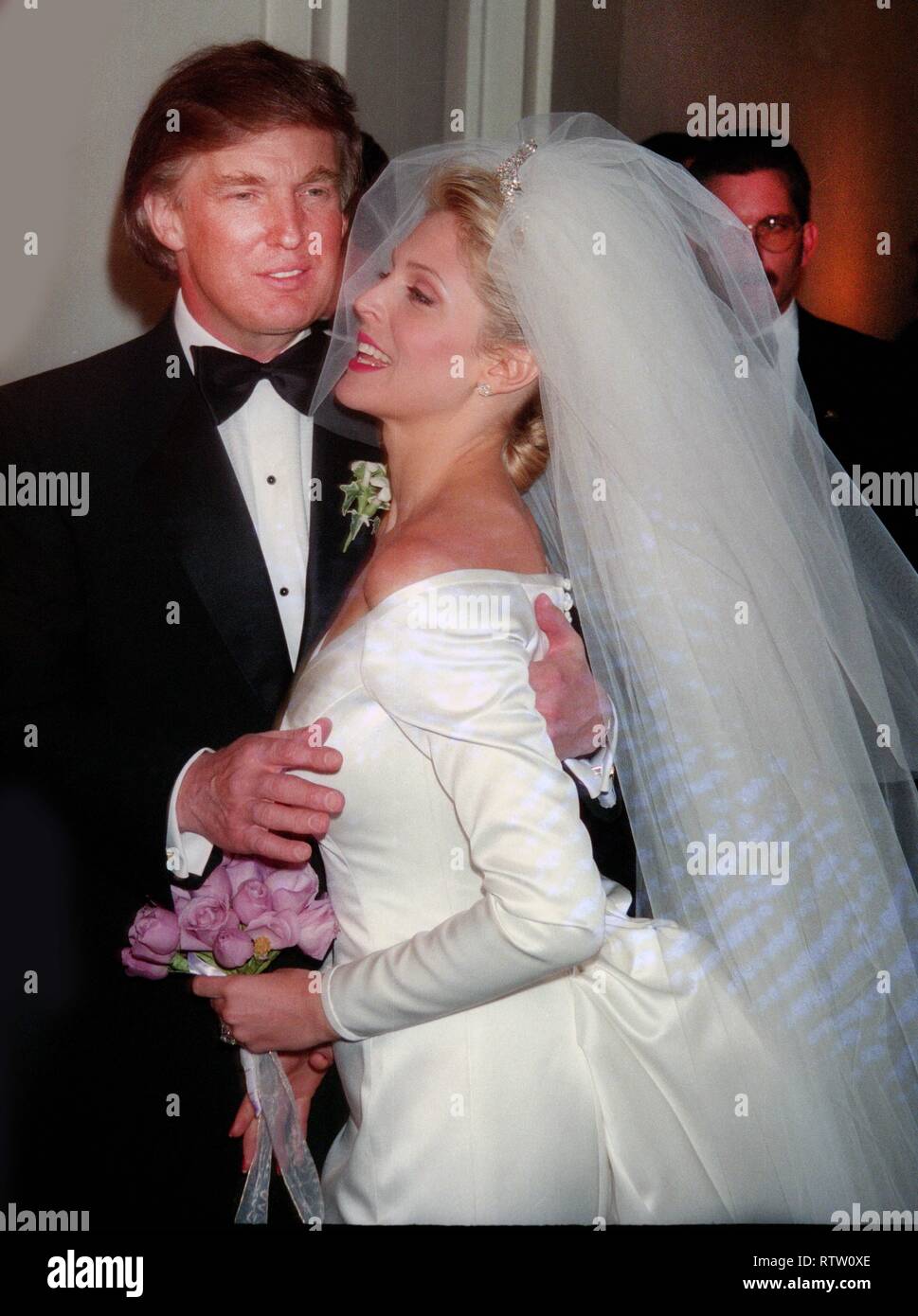 Donald Trump and Marla Maples wedding 1993-Matt Calamari in background Photo By John Barrett/PHOTOlink /MediaPunch Stock Photo
