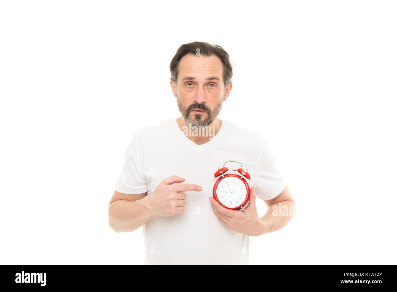 What Time Is It Time Management And Discipline Punctuality And Responsibility Man With Clock 0464