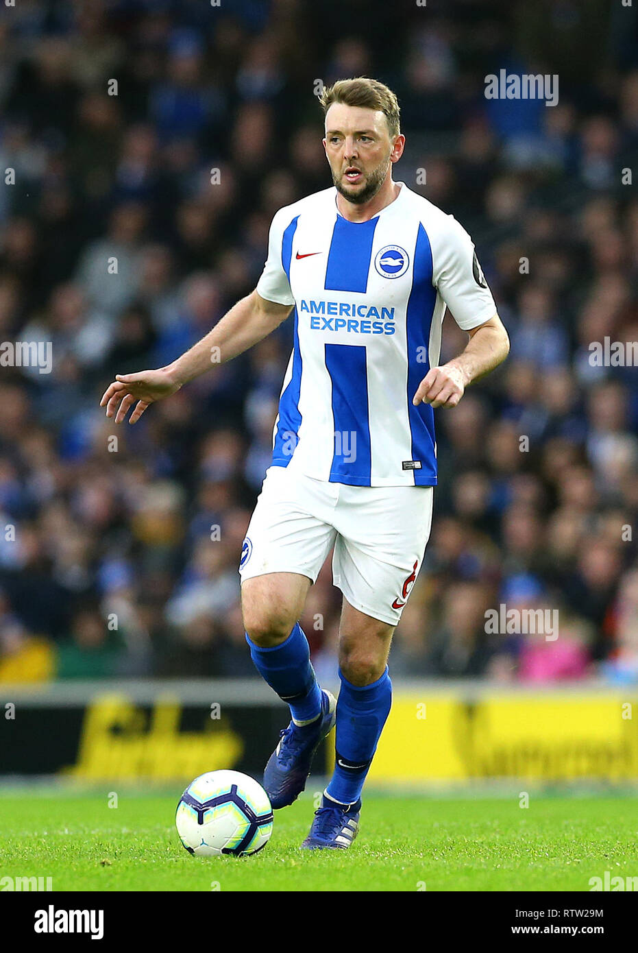 Brighton & Hove Albion's Dale Stephens during the Premier League match ...