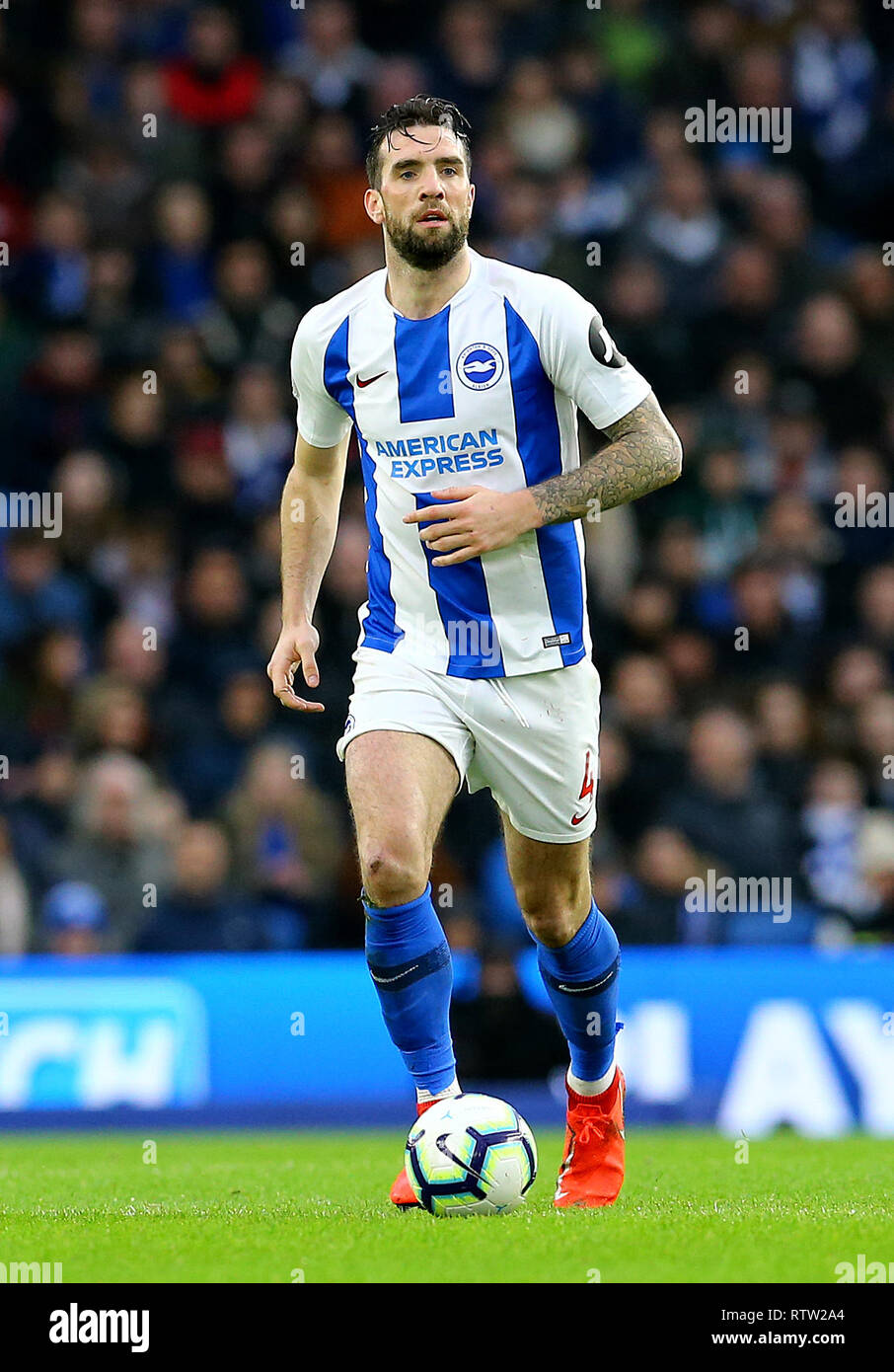Brighton & Hove Albion's Shane Duffy during the Premier League match at the  AMEX Stadium, Brighton Stock Photo - Alamy