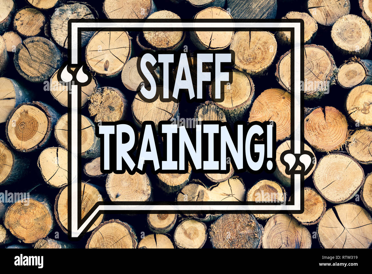 Writing note showing Staff Training. Business photo showcasing Teaching ...