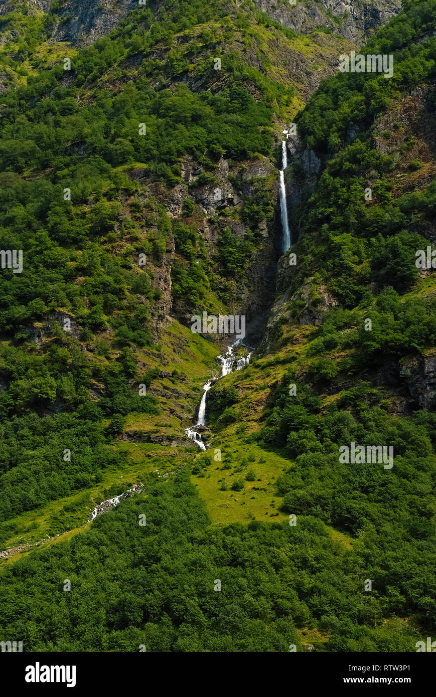 Rykke Bevæger sig solo Crystal water. Source crystal clear water in pristine nature. Refreshment  and moisturize. Waterfall crystal clear water high mountains Homersvag.  Waterfall natural water source in green forest. norway Stock Photo - Alamy