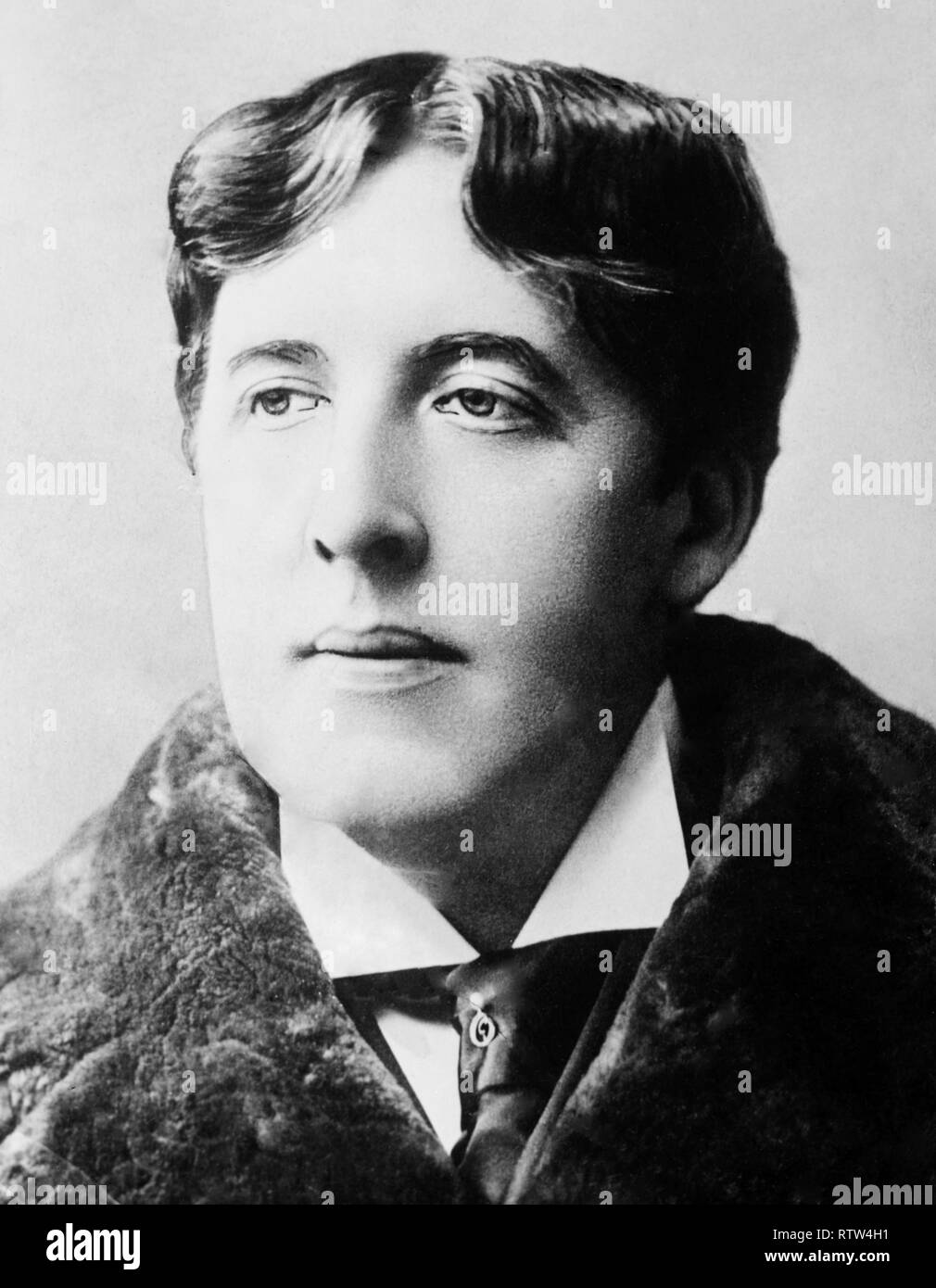 oscar wilde irish playwright circa 1900 Stock Photo
