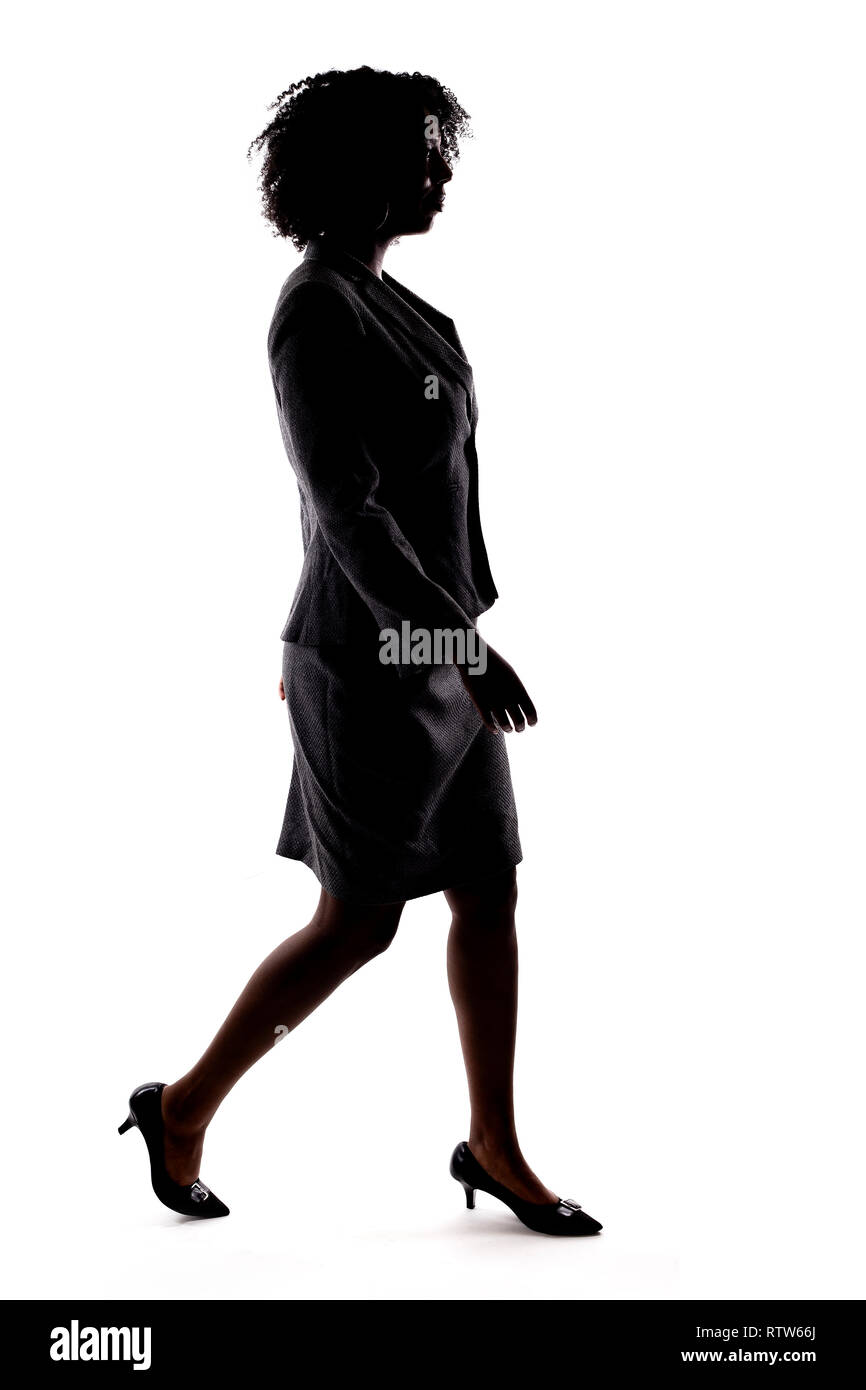 Person Walking Silhouette Side