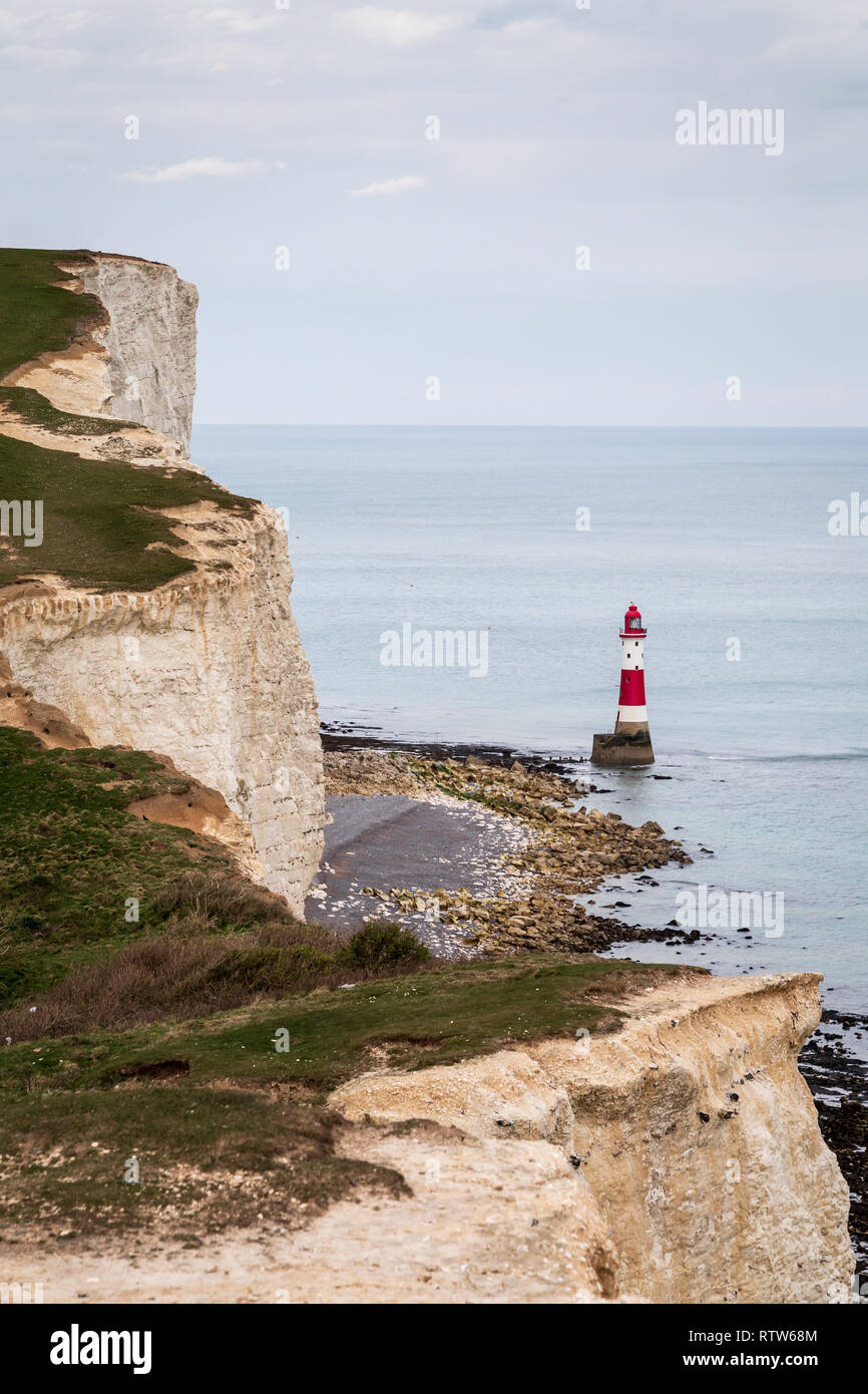 Seven sisters cliffs lighthouse hi-res stock photography and images - Alamy