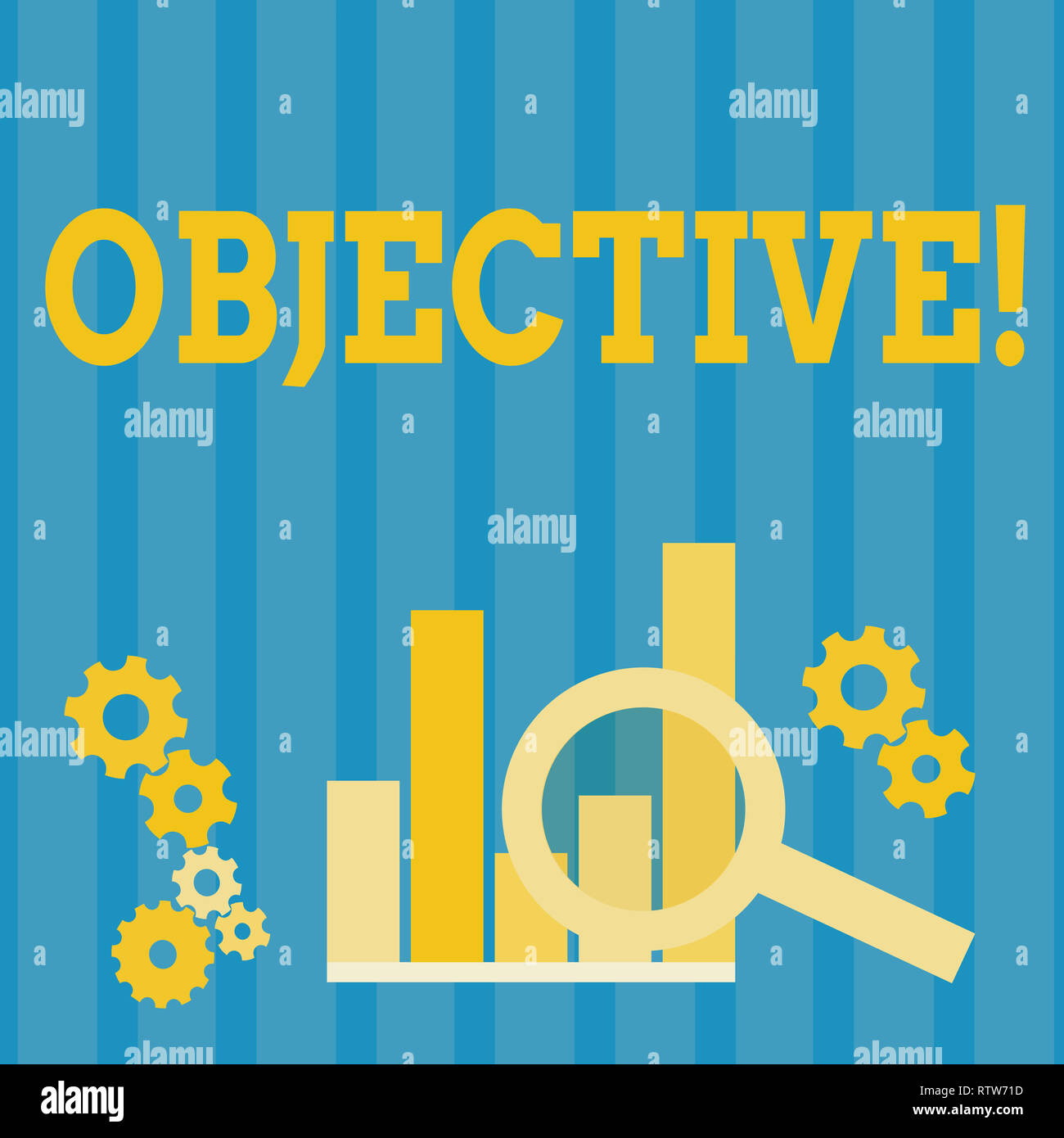 Handwriting text Objective. Concept meaning Goal planned to be achieved