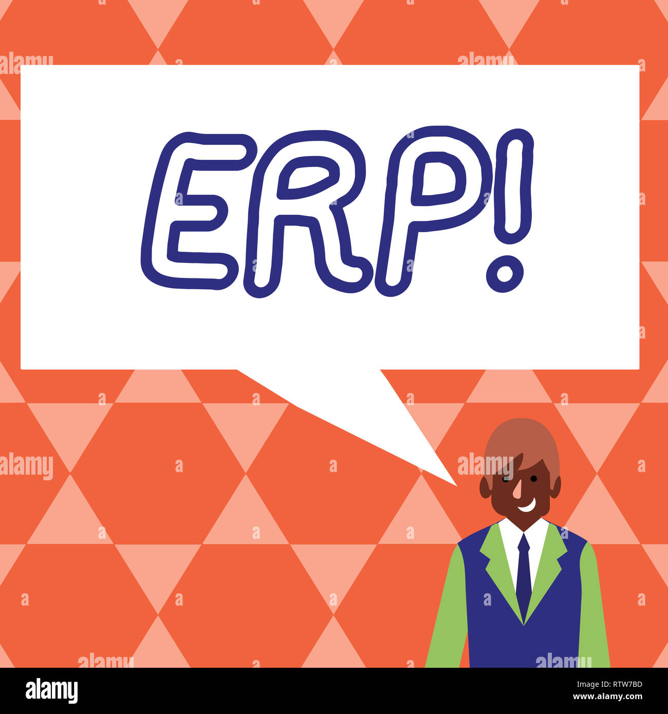 Handwriting text Erp. Concept meaning Enterprise resource planning with  automate back office functions Stock Photo - Alamy