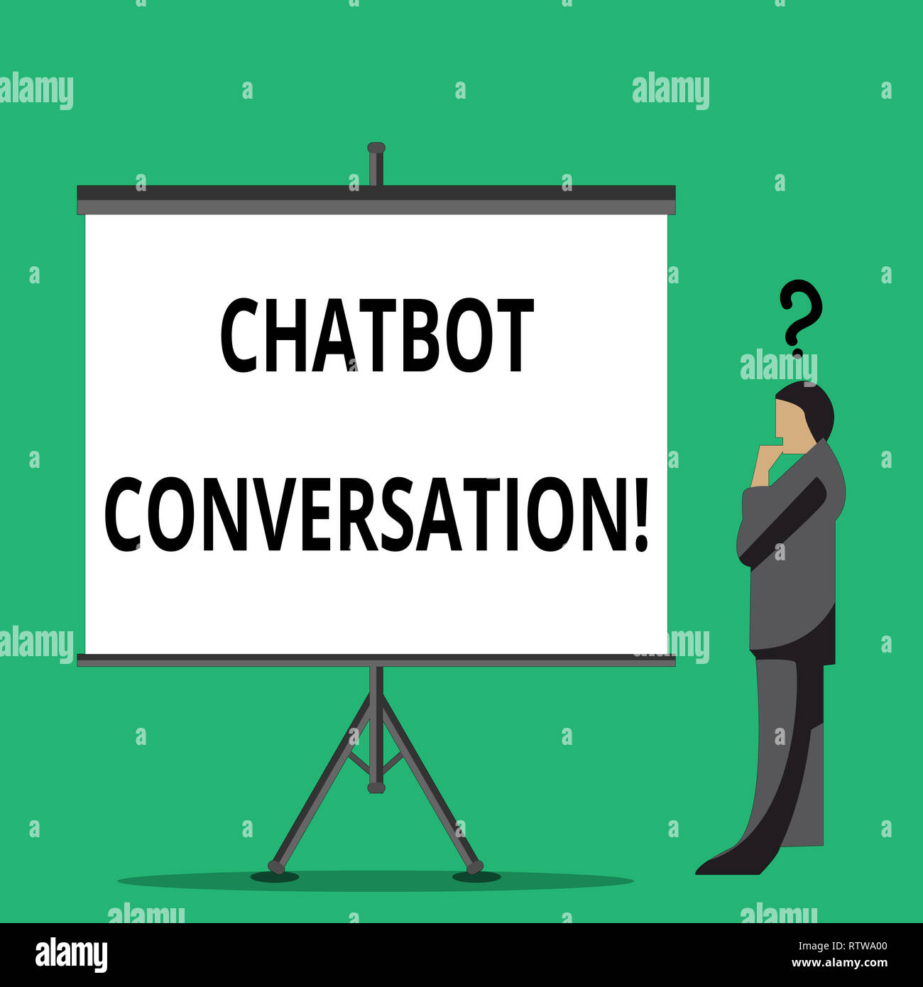 Handwriting text writing Chatbot Conversation. Concept meaning Chatting ...