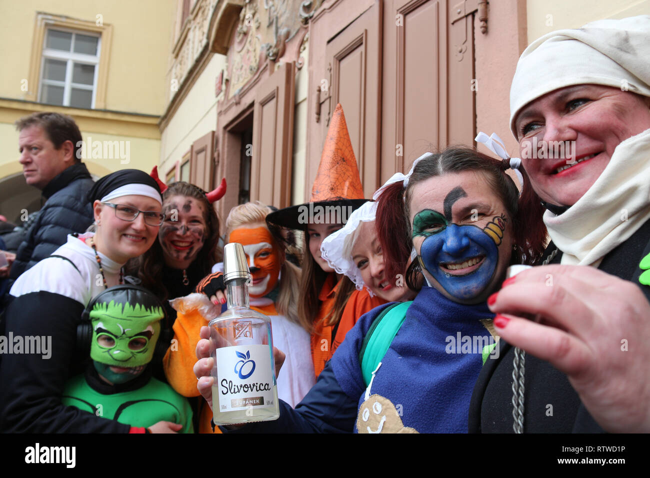 Prague, Czech Republic. 2nd Mar, 2019. People participate in the Prague