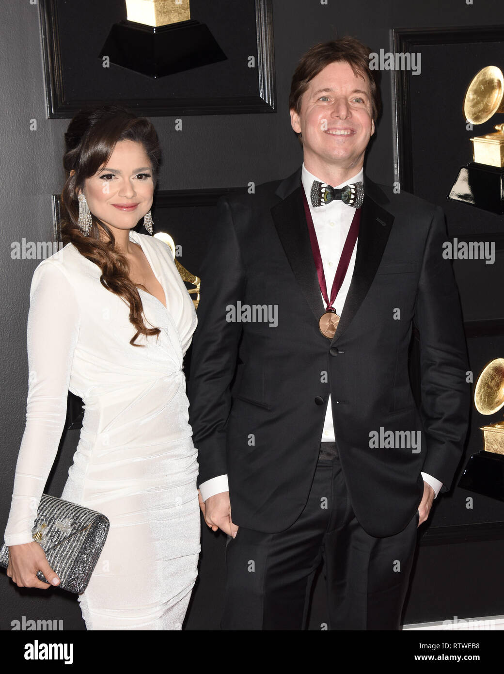 Los Angeles, CA, USA. 10th Feb, 2019. LOS ANGELES - FEB 10: Larisa Martinez, Joshua Bell at the 61st Grammy Awards at the Staples Center on February 10, 2019 in Los Angeles, CA Credit: Kay Blake/ZUMA Wire/Alamy Live News Stock Photo