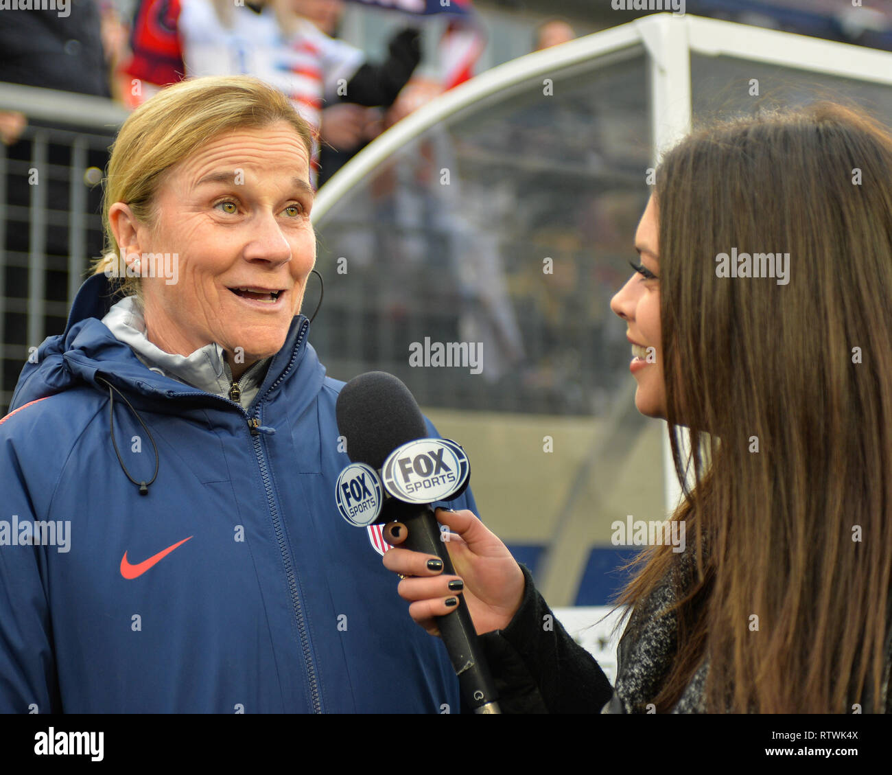 Us womens national team head coach jill ellis hires stock photography