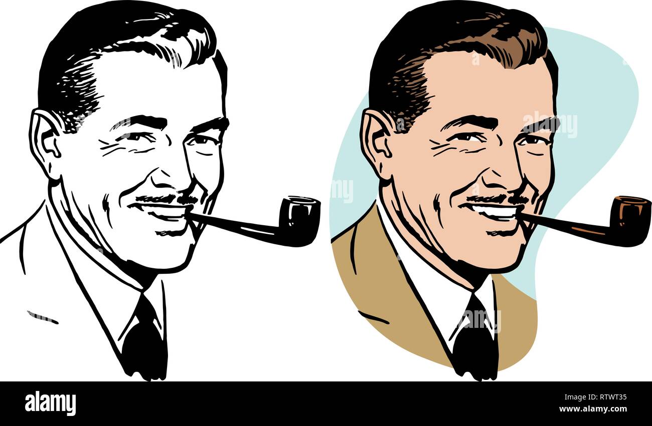 Smoking pipe illustration hires stock photography and images  alamy