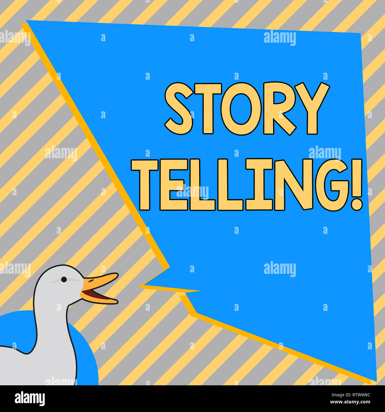 Conceptual hand writing showing Story 