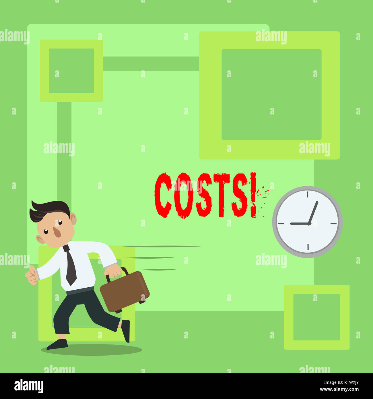 Handwriting text Costs. Concept meaning Finance department showcase the  total production calculation Stock Photo - Alamy