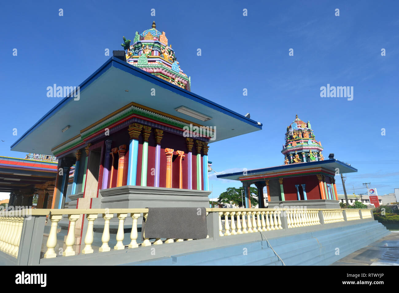 Hindi Temple of Sri Siva Subramaniya Swami, Nadi, Viti Levu, Fiji, South Pacific Stock Photo