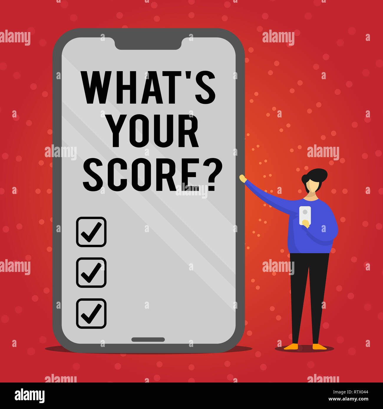 Writing note showing What S Your Scorequestion. Business photo ...