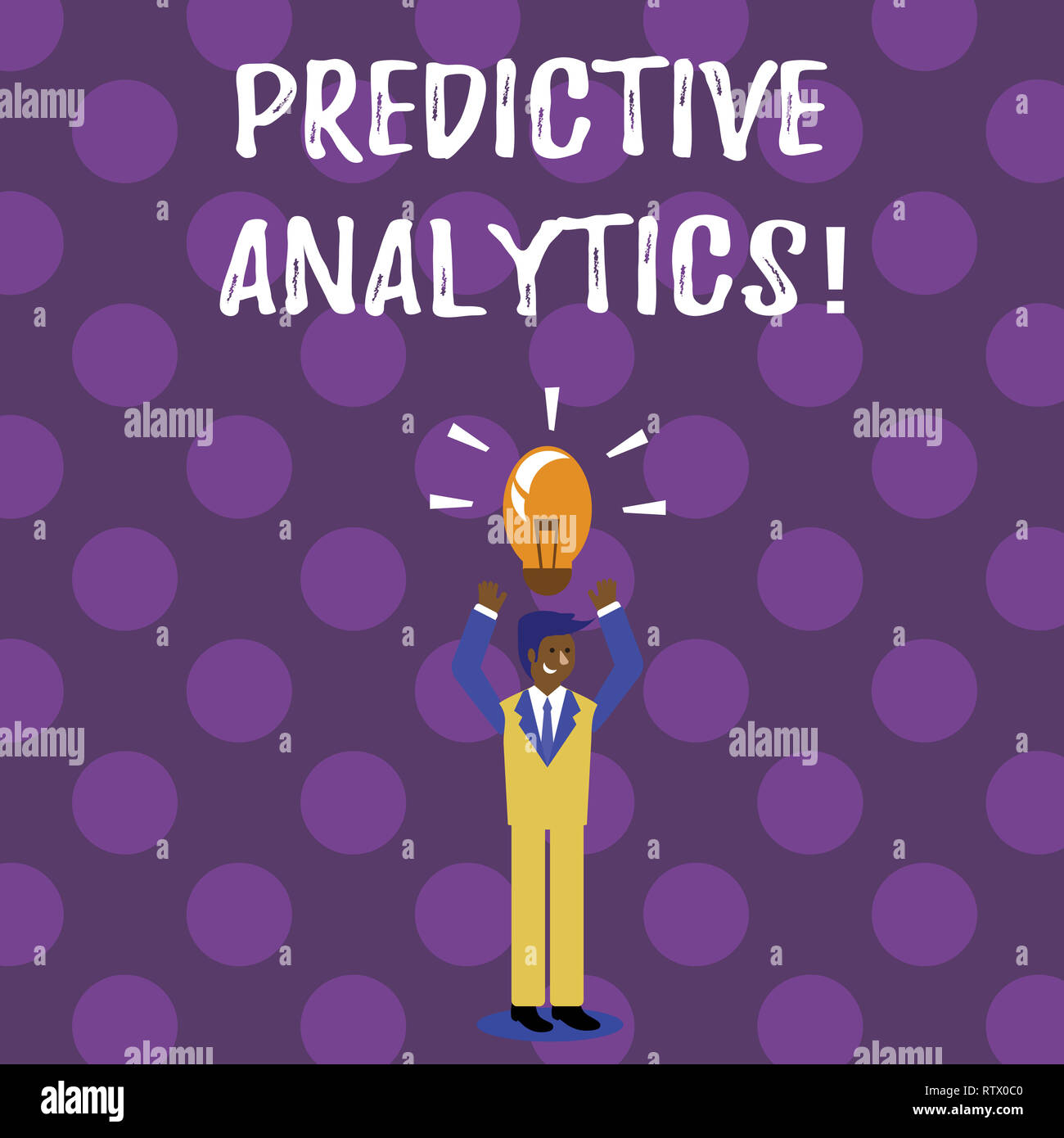 Predicting Text Design Word writing text Predictive Analytics. Business concept for Method to ...