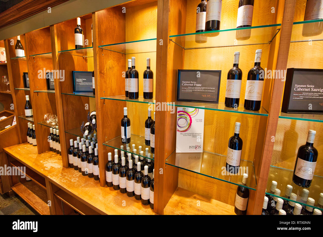 Niagara on the Lake, Ontario, Canada 20 August, 2018 Wine tasting in