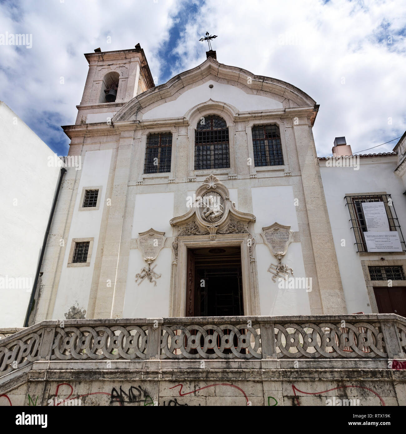 Facade of the 18th century Baroque Church of Saint Joseph of the