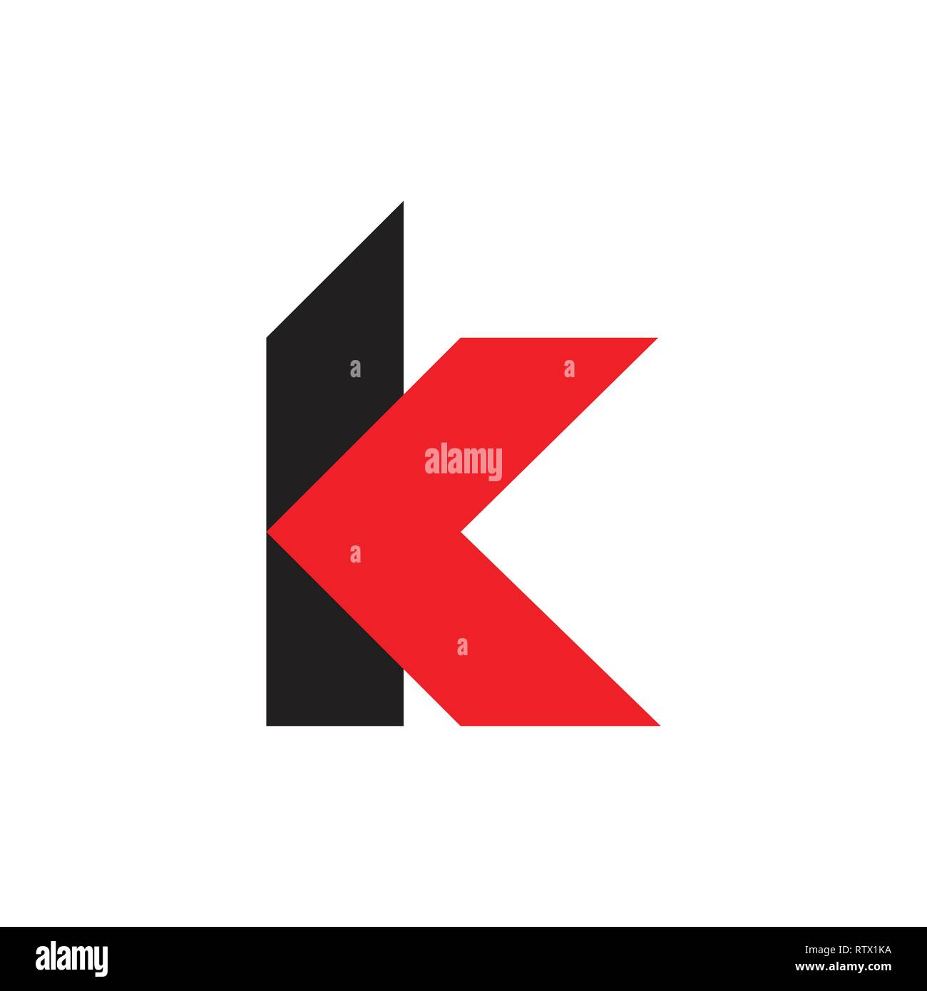 letters k arrow in logo vector Stock Vector Image & Art - Alamy