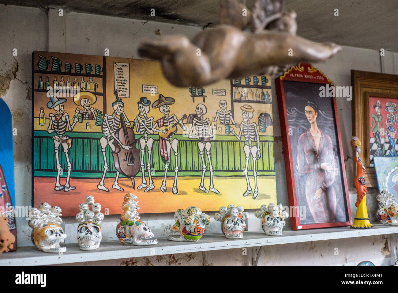 Artcraft shops in Tlaquepaque, Guadalajara, Jalisco, Mexico Stock Photo
