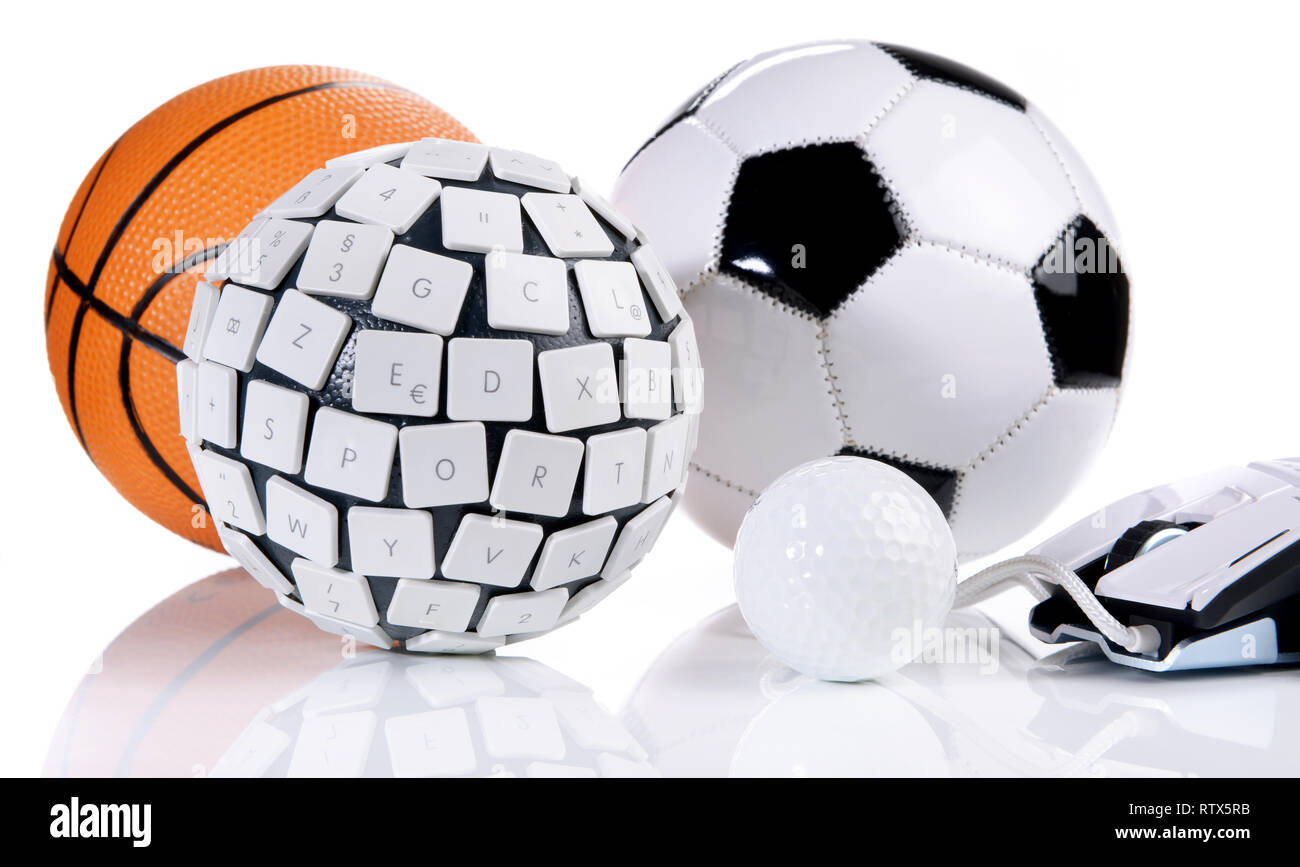 eSport Concept on white Background - Panorama Stock Photo