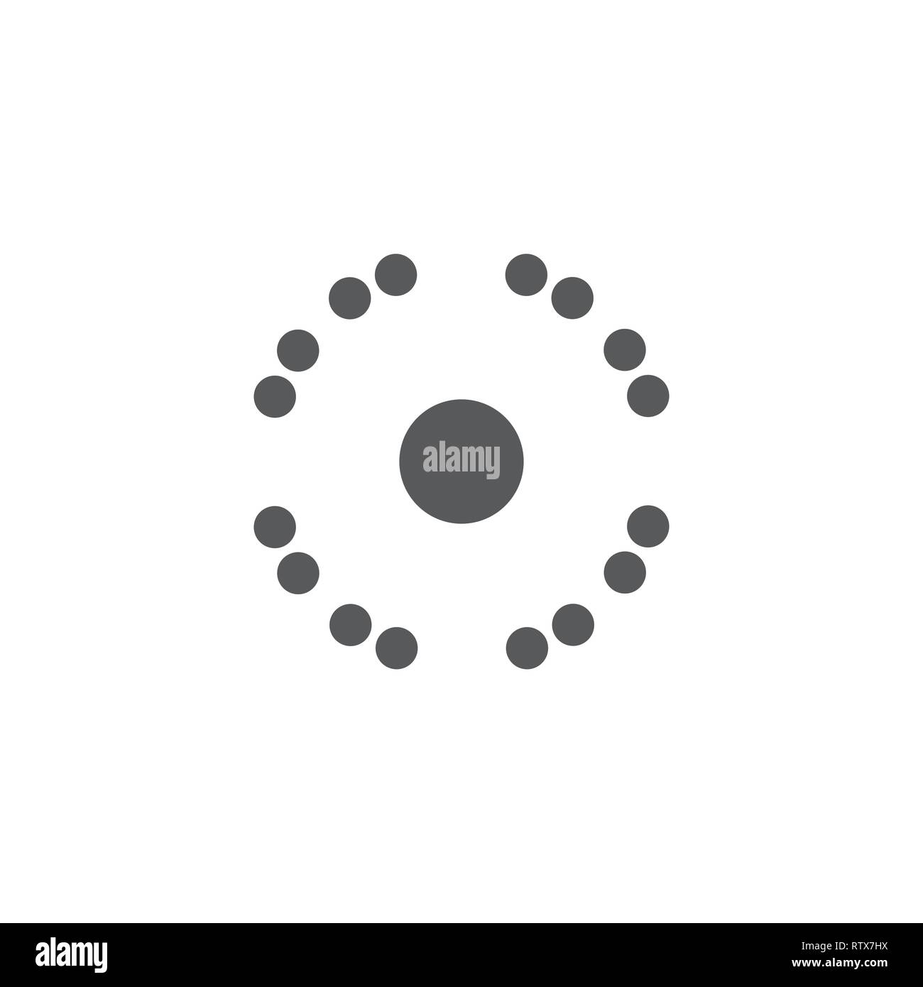abstract dots circle team symbol logo vector Stock Vector