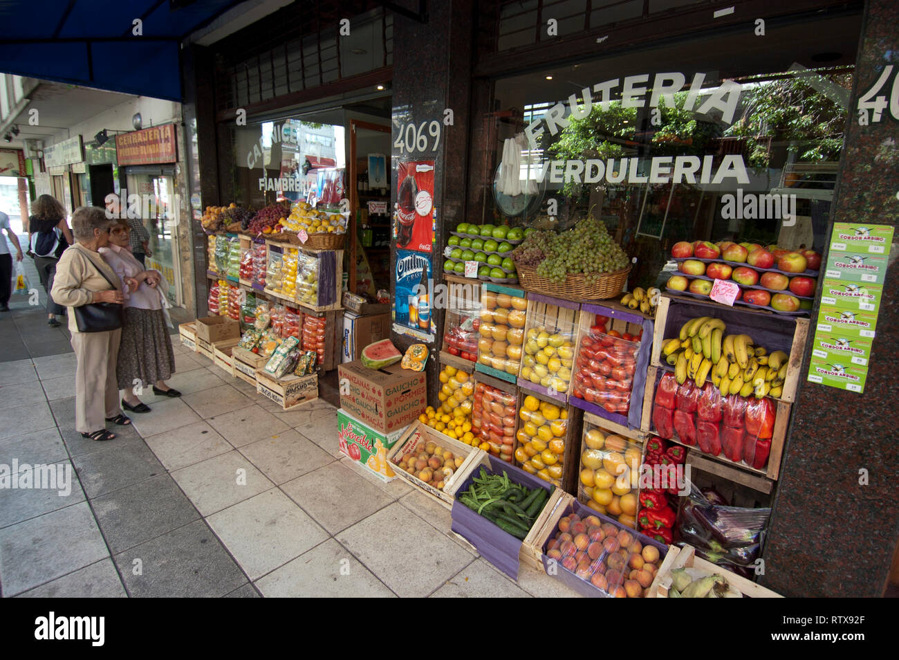 Street market selling fruits, Buenos Aires, Argentina Stock Photo Alamy