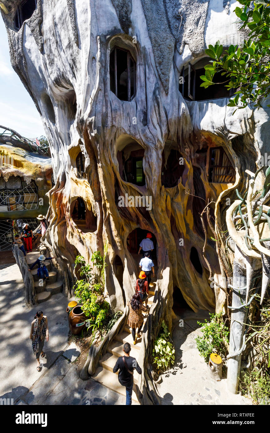 Da Lat Vietnam February 20 2018 Architecture Of A Crazy House